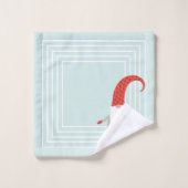 Skandinavische Weihnachts-Gnomes-Urlaub Badhandtuch Set (Waschlappen)