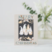 Skandinavische Weihnachts-Wintergärten Postkarte (Stehend Vorderseite)