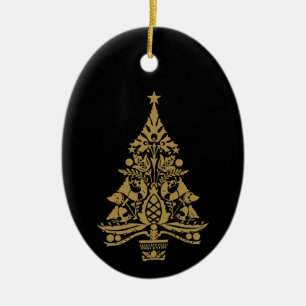 Skandinavische Weihnachtsbaumdekorationen Keramik Ornament