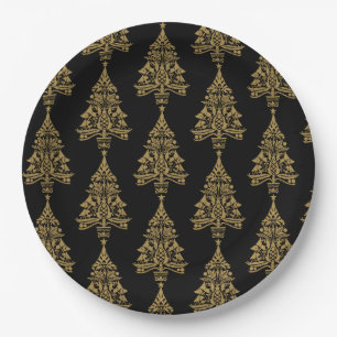 Skandinavische Weihnachtsbaumdekorationen Pappteller