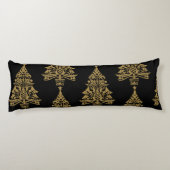 Skandinavische Weihnachtsbaumdekorationen Seitenschläferkissen (Rückseite)