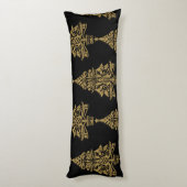 Skandinavische Weihnachtsbaumdekorationen Seitenschläferkissen (Rückseite (Vertikal))