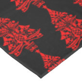 Skandinavische Weihnachtsbaumdekorationen Tischdecke (Schrägansicht)