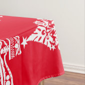 Skandinavische Weihnachtsbaumdekorationen Tischdecke (Beispiel)