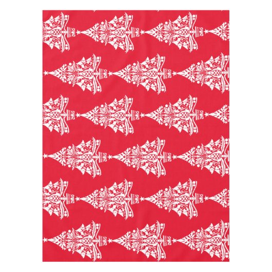 Skandinavische Weihnachtsbaumdekorationen Tischdecke (Vorderseite)