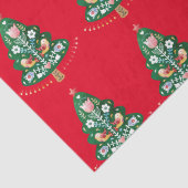 Skandinavische Weihnachtsbaumkunst Seidenpapier (Detail)