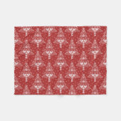 Skandinavische Weihnachtsbaummagie Fleecedecke (Vorderseite (Horizontal))