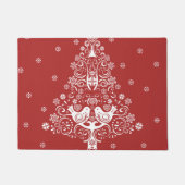 Skandinavische Weihnachtsbaummagie Fußmatte (Vorderseite)