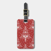 Skandinavische Weihnachtsbaummagie Gepäckanhänger (Vorderseite vertikal)