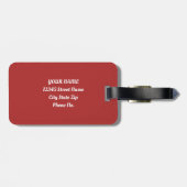 Skandinavische Weihnachtsbaummagie Gepäckanhänger (Rückseite horizontal)