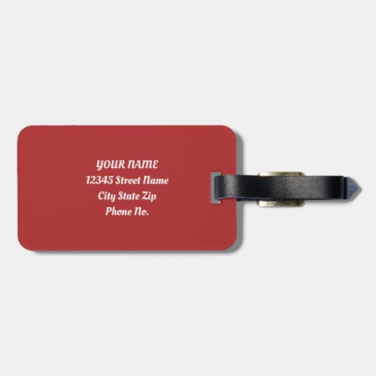 Skandinavische Weihnachtsbaummagie Gepäckanhänger (Rückseite horizontal)