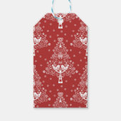 Skandinavische Weihnachtsbaummagie Geschenkanhänger (Vorderseite)