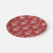 Skandinavische Weihnachtsbaummagie Pappteller (Schrägansicht)