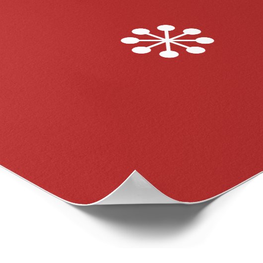 Skandinavische Weihnachtsbaummagie Poster (Ecke)