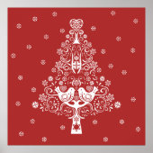 Skandinavische Weihnachtsbaummagie Poster (Vorne)