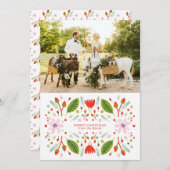 Skandinavische Weihnachtsbilder Feiertagskarte (Vorne/Hinten)