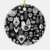 Skandinavische Weihnachtsdekorationen Keramik Ornament (Hinten)