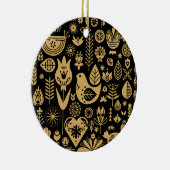 Skandinavische Weihnachtsdekorationen Keramik Ornament (Rechts)