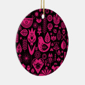 Skandinavische Weihnachtsdekorationen Keramik Ornament (Rechts)