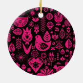 Skandinavische Weihnachtsdekorationen Keramik Ornament (Hinten)