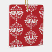 Skandinavische Weihnachtsdekorationen Keramikornament (Rechts)