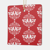 Skandinavische Weihnachtsdekorationen Keramikornament (Links)