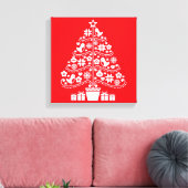 Skandinavische Weihnachtsdekorationen Leinwanddruck (Insitu (Wohnzimmer))