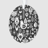 Skandinavische Weihnachtsdekorationen Ornament (Vorderseite)