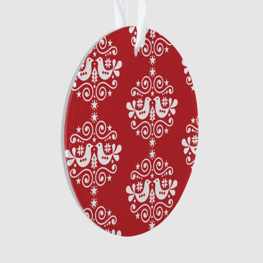 Skandinavische Weihnachtsdekorationen Ornament (Vorderseite)