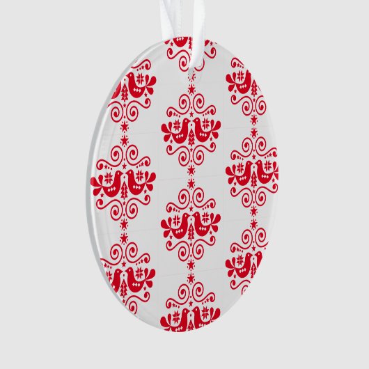 Skandinavische Weihnachtsdekorationen Ornament (Vorderseite)