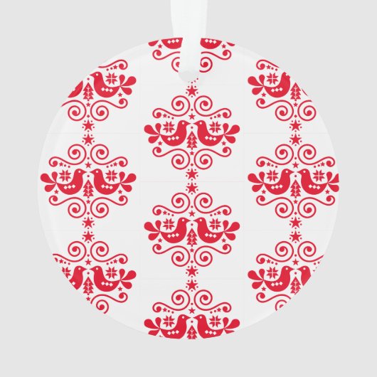 Skandinavische Weihnachtsdekorationen Ornament (Rückseite)