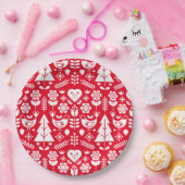 Skandinavische Weihnachtsdekorationen Pappteller (Party)