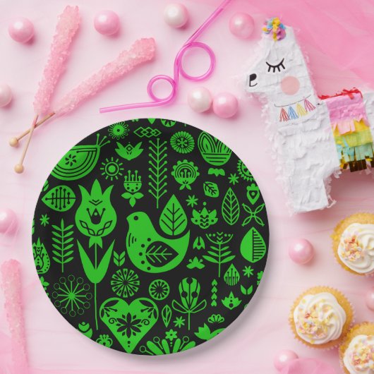 Skandinavische Weihnachtsdekorationen Pappteller (Party)