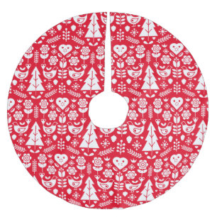 Skandinavische Weihnachtsdekorationen Polyester Weihnachtsbaumdecke