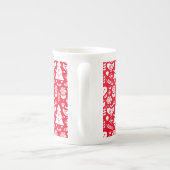 Skandinavische Weihnachtsdekorationen Porzellantasse (Rückseite)