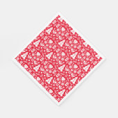 Skandinavische Weihnachtsdekorationen Serviette (Ecke)