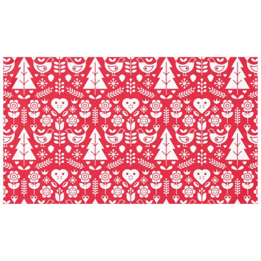 Skandinavische Weihnachtsdekorationen Tischdecke (Vorderseite (Horizontal))