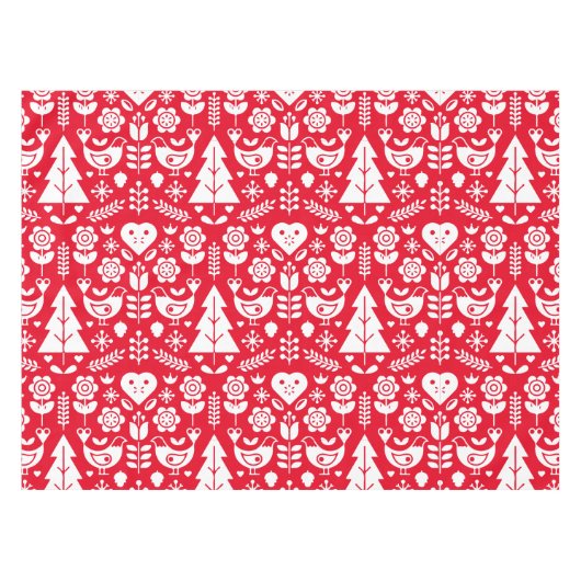 Skandinavische Weihnachtsdekorationen Tischdecke (Vorderseite (Horizontal))