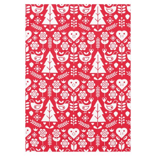 Skandinavische Weihnachtsdekorationen Tischdecke (Vorderseite)