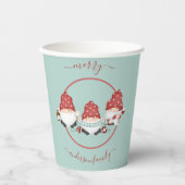 Skandinavische Weihnachtsgnomen Pappbecher (Vorderseite)