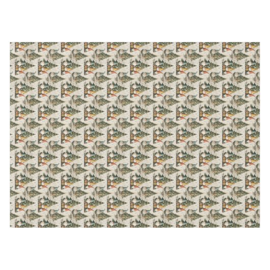 Skandinavische Weihnachtsgnomen Tischdecke (Vorderseite (Horizontal))