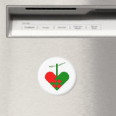 Skandinavische Weihnachtsherzen Magnet (In Situ (Geschirrspüler))