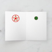 Skandinavische Weihnachtskarte Karte (Innenseite)