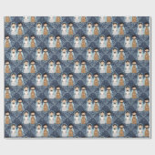 Skandinavische Weihnachtskrippe Geschenkpapier (Flach)