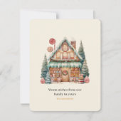 Skandinavische Weihnachtsmagie Feiertagskarte (Vorderseite)