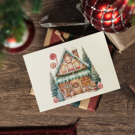 Skandinavische Weihnachtsmagie Feiertagspostkarte