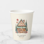 Skandinavische Weihnachtsmagie Pappbecher (Vorderseite)