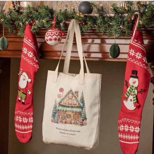 Skandinavische Weihnachtsmagie Tragetasche