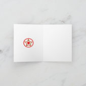 Skandinavische Weihnachtsmeisterkarte Karte (Innenseite)