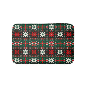 Skandinavische Weihnachtsmesse Fair Isle Edition 3 Badematte